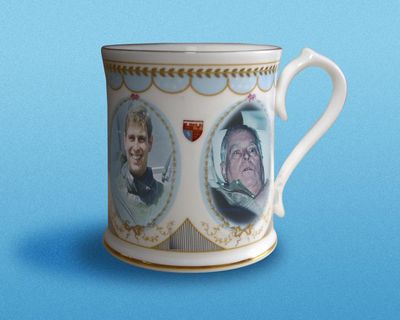 From handsome prince to a ghost behind glass, Andrew’s face tells the story of his downfall