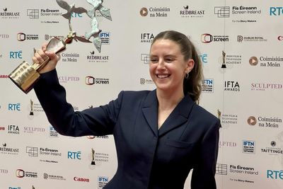 Louisa Harland pays tribute to Hamnet co-stars after rising star win