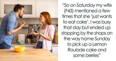 Guy Upset Wife Threw Away The Cake He Bought For Her, But Gets More Angry As She Doesn’t Apologize