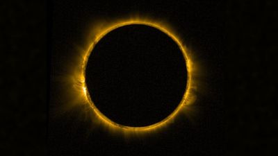 Blazing 'ring of fire' eclipse seen from space | Space photo of the day for Feb. 20, 2026
