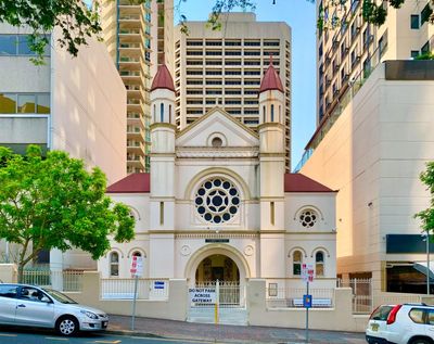 Man charged with hate crime after allegedly ramming gates of Brisbane synagogue with ute
