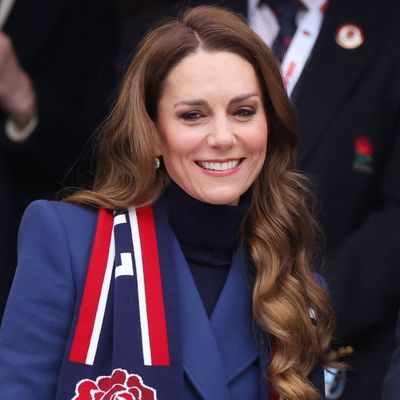 Princess Kate Pledges Her Allegiance in an Alexander McQueen Coat and a Rose Scarf