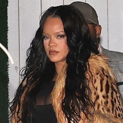 Rihanna Parties Like It's 1999 in a Vintage Gucci by Tom Ford Jacket and a Sheer Dress