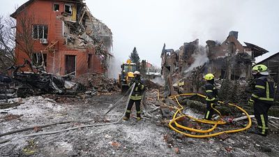 At least one person person killed as Russia targets Ukraine with 50 missiles