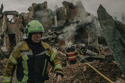 Russia fires scores of missiles at Ukraine as Hungary threatens to block EU sanctions