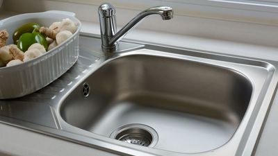 My stainless steel sink looked dull for years — until I used these two pantry staples