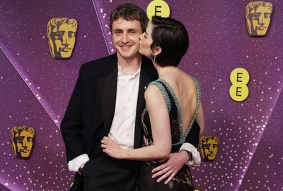 Paul Mescal and Gracie Abrams kiss at BAFTAs as they go red carpet official