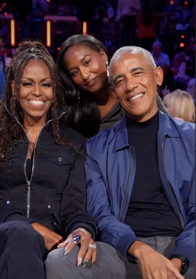 Michelle Obama Turns a Rare Date Night Into a Celebrity Street Style Moment With Jean Paul Gaultier Denim