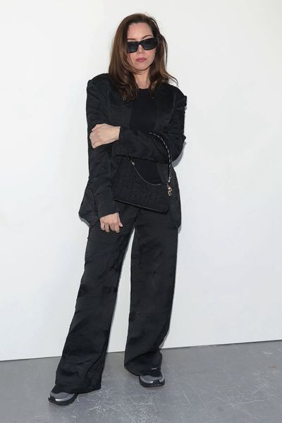 Aubrey Plaza Just Reinvented Celebrity Street Style by Pairing Hokas With a Tailored Suit