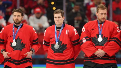 Canada’s Nathan MacKinnon Looked So Disgusted Getting a Plushie After Gold Medal Loss