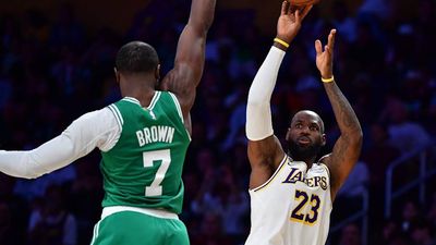 LeBron James Can Now Laugh About Jaylen Brown’s Viral Comment About Bronny James