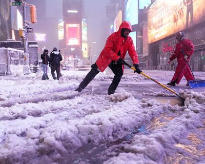 Millions under road travel bans as blizzard conditions slam US north-east