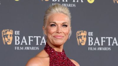 Hannah Waddingham lights up the BAFTAs and oozes old school Hollywood glamour in a red sequin gown