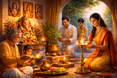 5 Daily Rituals That Protect and Purify a Hindu Household