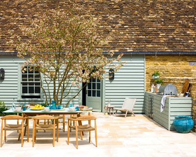 IKEA Solved My Tiny Backyard Problem With a Clever Mini Kitchen That Doubles as a Potting Bench – It's Compact, Stylish, and Functional