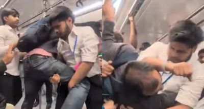 Delhi Metro Chaos as WWE-Style Fight Is Caught on Camera