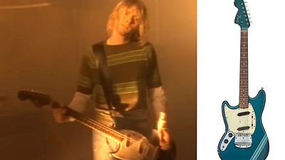 The guitar Kurt Cobain played in Nirvana's iconic video for Smells Like Teen Spirit is coming up for auction next month