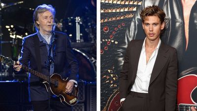 “He says, ‘Well, I've got it here,’ and he plays it. He gets Austin to sing it with him, so Austin and Sir Paul are doing an Elvis duet”: Uh-huh? Baz Luhrmann says that Paul McCartney convinced Austin Butler to sing an Elvis song with him on a train
