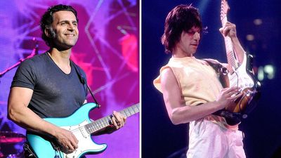 “He picks it up, hits the corner of a stone table and puts a huge ding in it”: When Jeff Beck damaged an impossibly rare vintage Stratocaster – while he and Dweezil Zappa were at a party dressed as knights