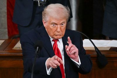 Trump offers Americans thin gruel as he turns longest-ever State of the Union into awards show