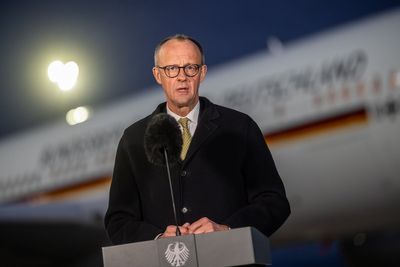 German leader arrives in China to press for fair trade and help ending Ukraine war