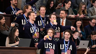 Trump welcomes Olympic medal-winning hockey team during State of the Union address