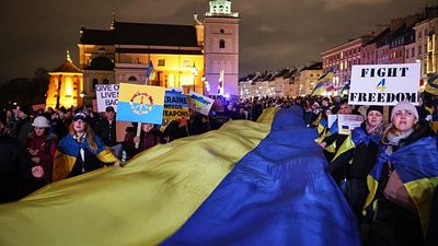 Poland marks four years since Russia’s invasion of Ukraine in Warsaw