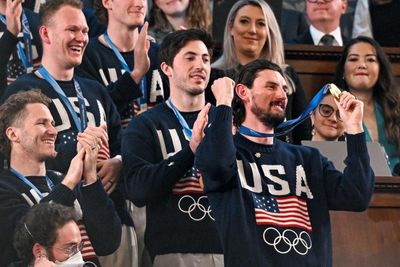 The US men’s hockey team at the State of the Union showed proximity to Trump is never neutral