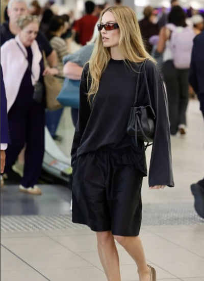 Margot Robbie's Airport Look Puts Celebrity Shoe Trends to the Test—Would You Wear This Through Security?