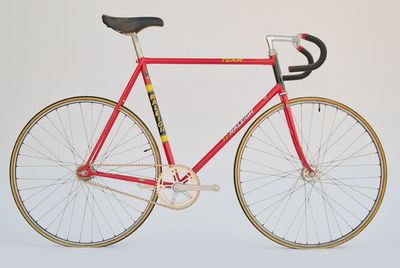 A steel track bike worthy of an Olympic sprinter