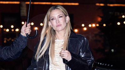Forget double denim, Kate Hudson just made a case for this chic leather combo, and I'm totally sold