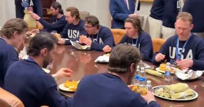 US Hockey Team’s White House Visit Sparks Frenzied Reactions After Video Surfaces Of The Food