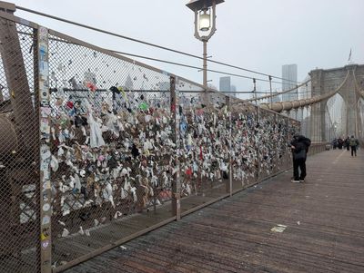 The tech worker cleaning condoms and old socks off the Brooklyn Bridge: ‘People have no shame’