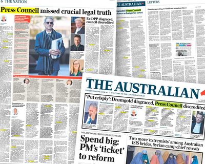 The Australian throws 4,000-word tantrum at press council ruling as Drumgold waits for just one: sorry