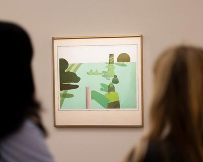 David Hockney’s first English landscape on show for first time in almost 30 years