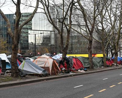 Record number of rough sleepers in England last year, official figures show