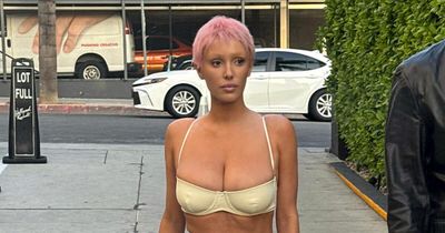 Bianca Censori Is Back To Being Wild With Her Fashion, Steps Out In Lingerie Top