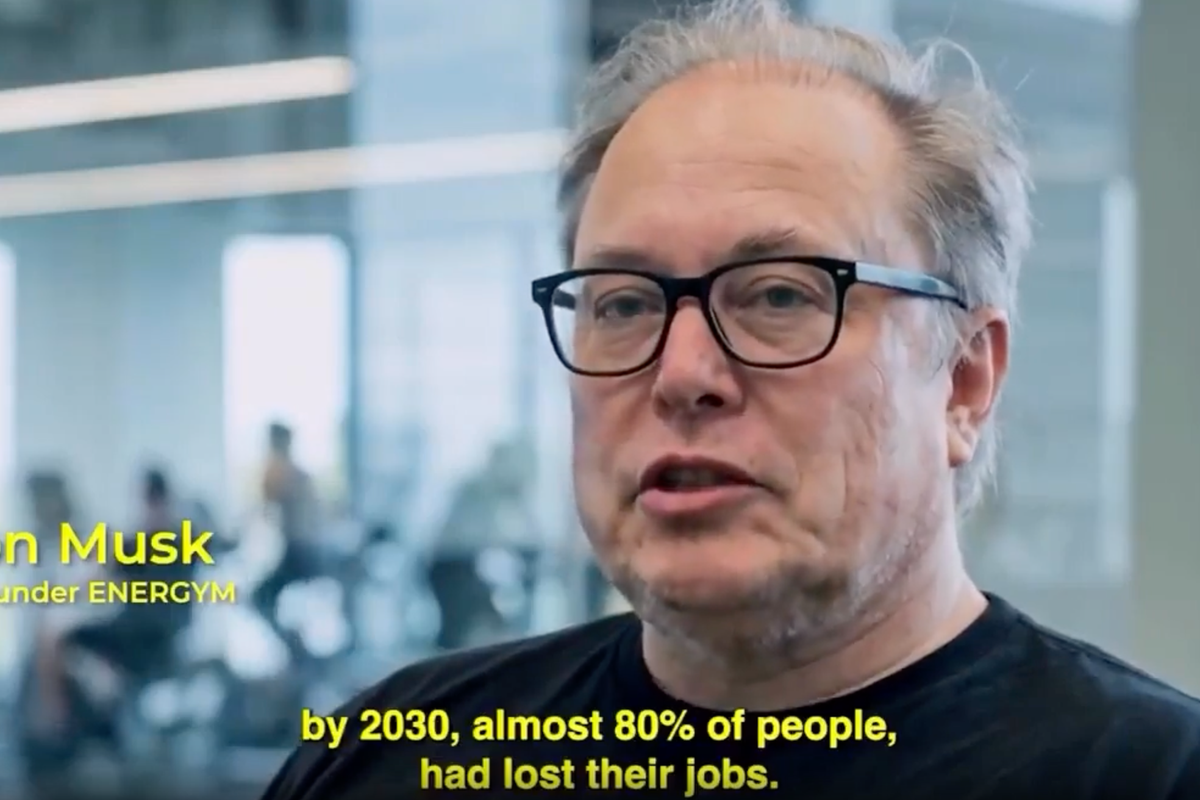 Artificially aged Musk, Bezos and Altman appear in ad…