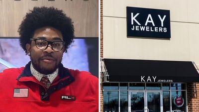 Kay Jewelers worker helps Georgia couple pick out rings. The performance after took him off guard: ‘Why the hell would he propose IN the store’