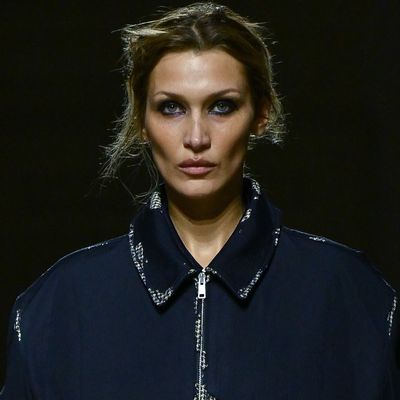 Bella Hadid Surprises Prada's Fall 2026 Fashion Show in Not One, But Four Looks