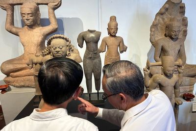 Cambodia welcomes return from abroad of centuries-old artifacts looted by notorious smuggling ring