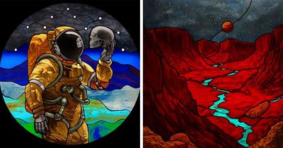 Artist Creates Stained Glass That Changes With The Light (30 Pics)