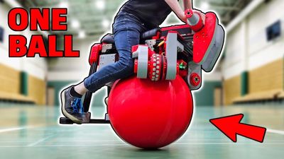 This Homemade Motorcycle Has All The Wheels, And Rides On A Single Ball