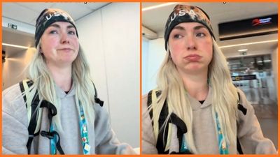 Olympian’s post-games euphoria crumbles as airport staff deliver a shocking welcome home, leaving her in tears