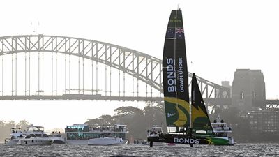 Aussies shine on 'tough' first day of Sydney SailGP