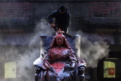 Statue of Queen Victoria in hospital complex vandalised in paint attack