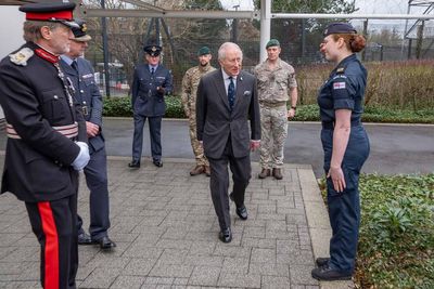 King visits top UK operational military headquarters
