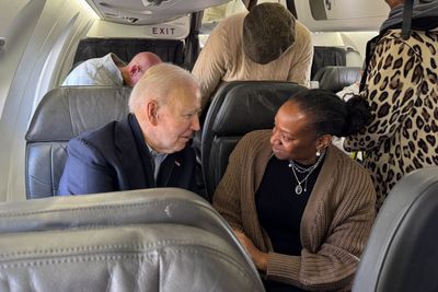 Joe Biden flew commercial and wound up stuck in delays like everyone else