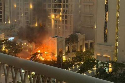 Dubai hotel fire: Blaze breaks out at Fairmont Hotel in Palm Jumeirah during air attack