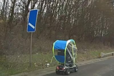 Man in 70s spotted using mobility scooter on motorway